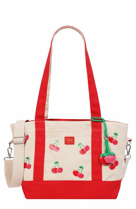 C & C California Cherry Print Tote Bag