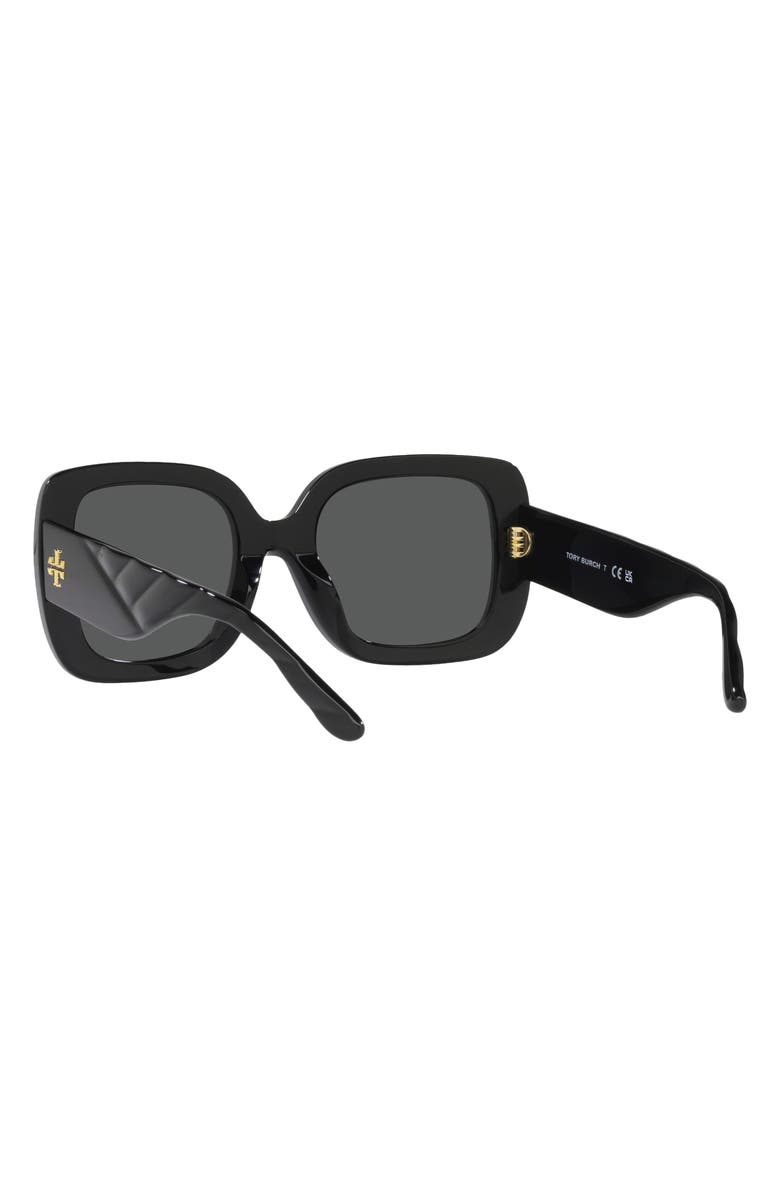 Tory Burch 54mm Butterfly Sunglasses, Alternate, color, Black