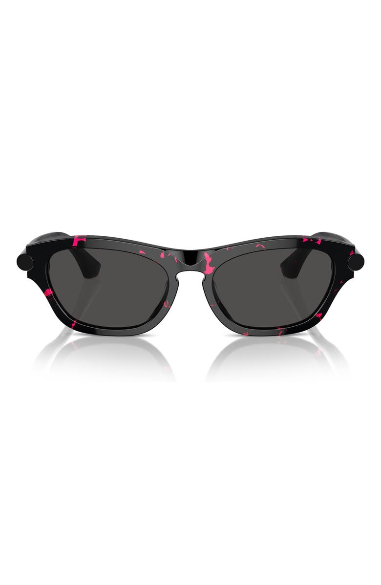 Burberry 55mm Pillow Sunglasses, Alternate, color, Black/ Dark Grey