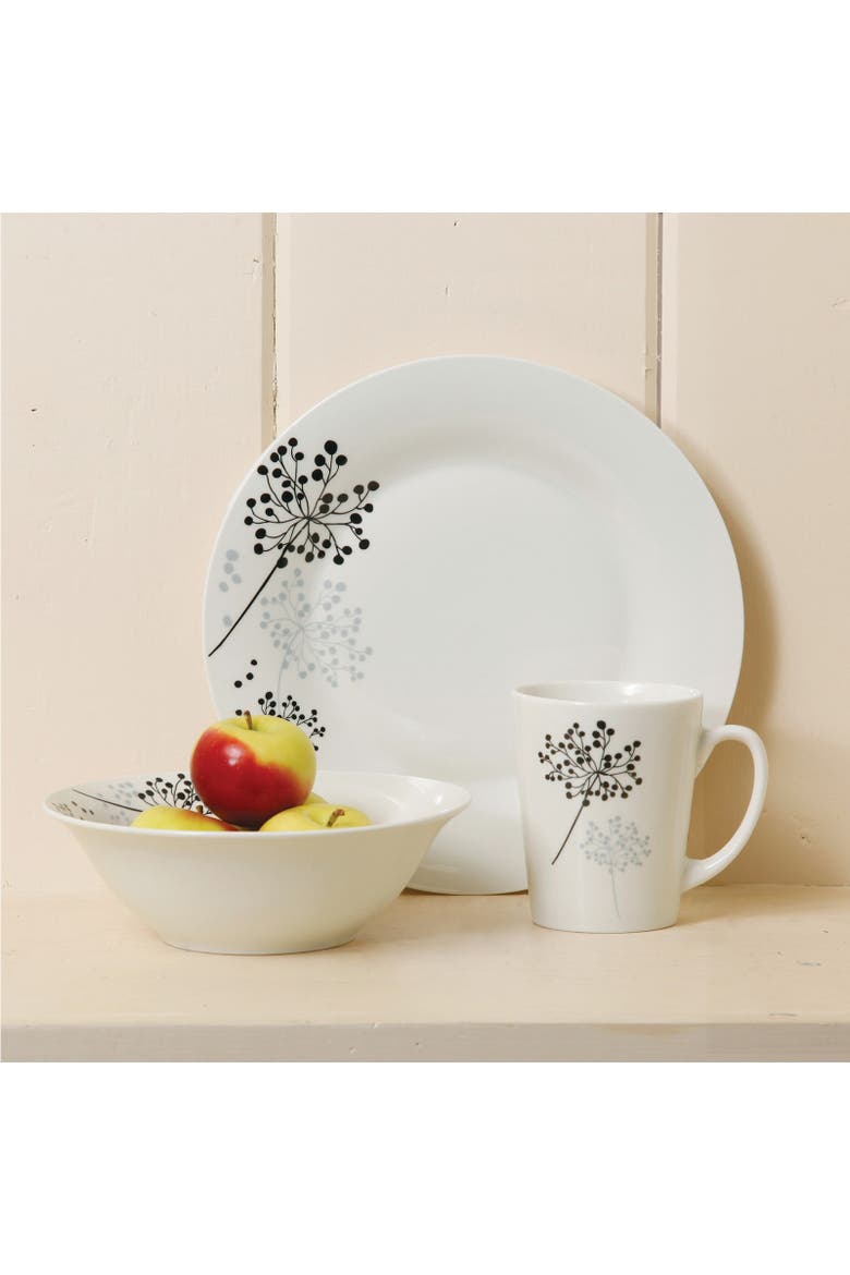 Netherwood 12-Piece Dinnerware Set, Alternate, color, White