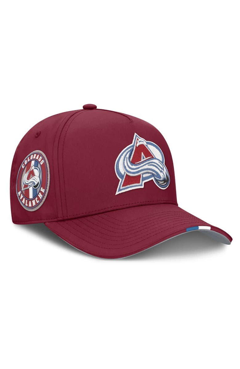 FANATICS Men's Fanatics Burgundy Colorado Avalanche 2025 NHL Draft Authentic Pro On-Stage Podium A-Frame Adjustable Hat, Main, color, Burgundy