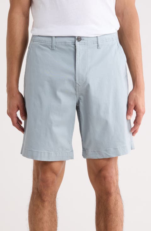 Stretch Cotton Sateen Chino Shorts