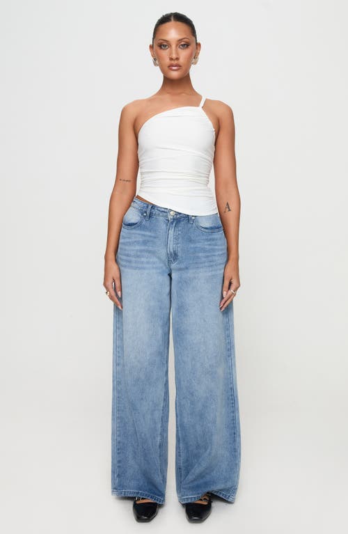 Princess Polly Elowyn Asymetric One-shoulder Top In White