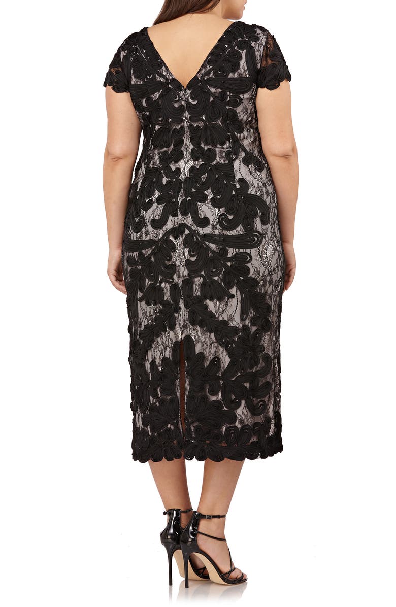 JS Collections Soutache Midi Dress, Alternate, color,