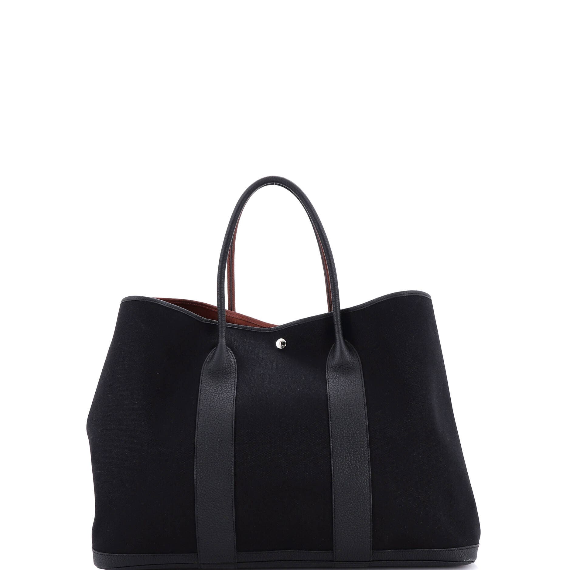 Pre-Owned Hermes Garden Party Voyage Tote Toile and Leather 49, Alternate, color, Rouge H/Noir