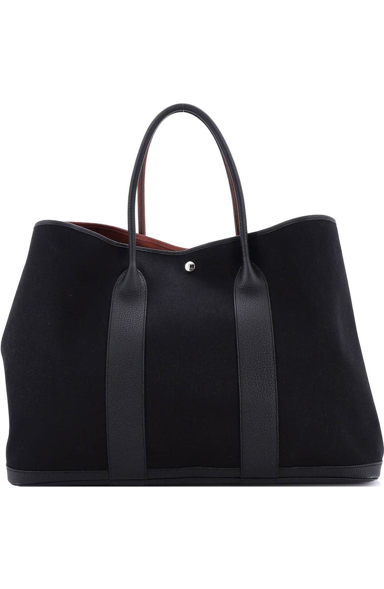 Pre-Owned Hermes Garden Party Voyage Tote Toile and Leather 49, Alternate, color, Rouge H/Noir