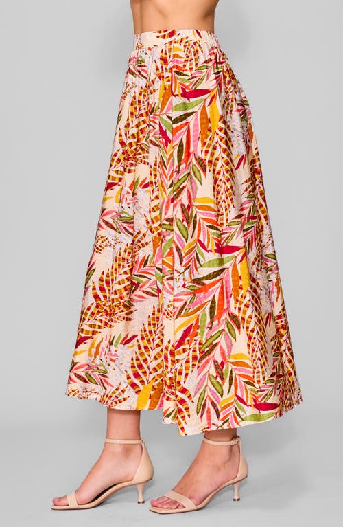 Melloday Print Maxi Skirt In Multi