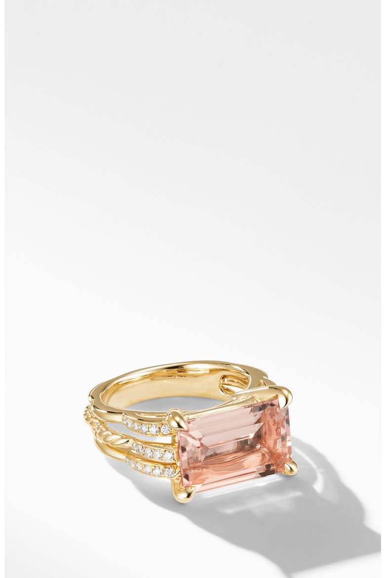Tides Ring in 18k Gold with Diamonds, Main, color, GOLD/ MORGANITE
