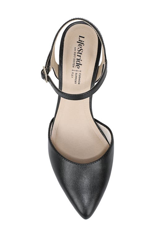 Lifestride Amaryllis Ankle Strap Pump In Black