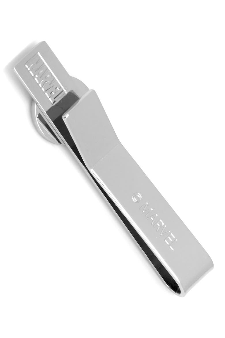 Captain America Tie Clip, Alternate, color, SILVER