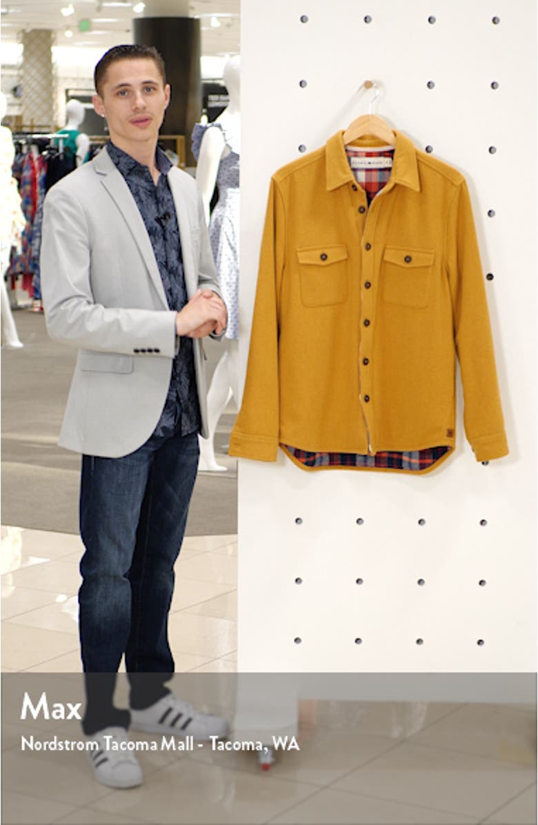 Brightside Regular Fit Wool Blend Shirt Jacket, sales video thumbnail