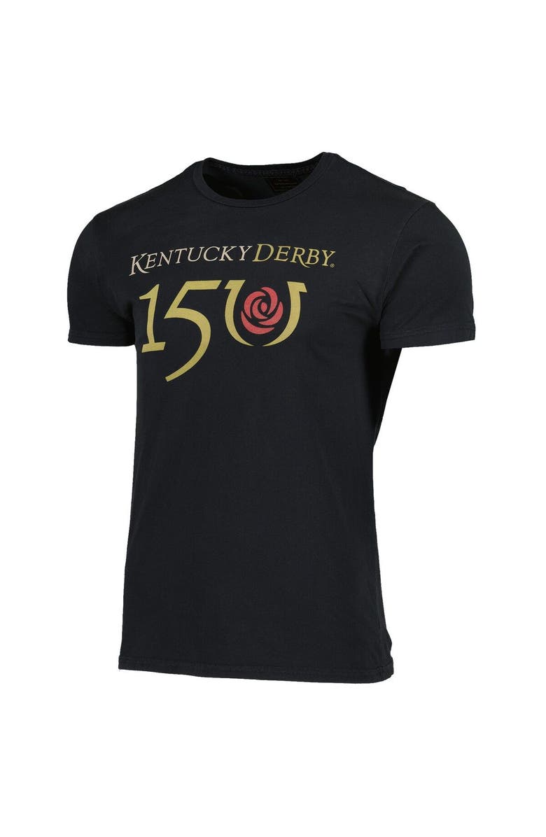 Retro Brand Men's Original Retro Brand Black Kentucky Derby 150 Black Label Running T-Shirt, Alternate, color, 