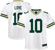 Nike Youth Nike Jordan Love White Green Bay Packers Game Jersey