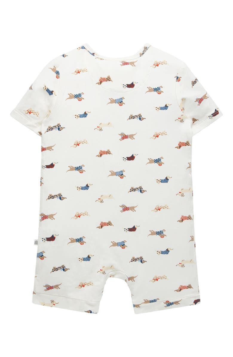 Kynd Baby Day or Night Short Sleeve Romper, Alternate, color, Dachshund