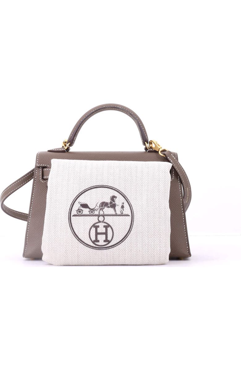 Pre-Owned Hermes Kelly Mini II Bag Grey Epsom with Gold Hardware 20, Alternate, color, Etoupe