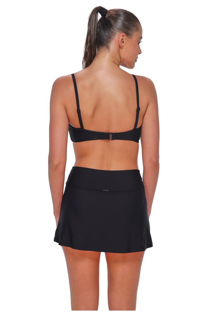 Sunsets Allison Swim Skirt Bottoms, Main, color, Black