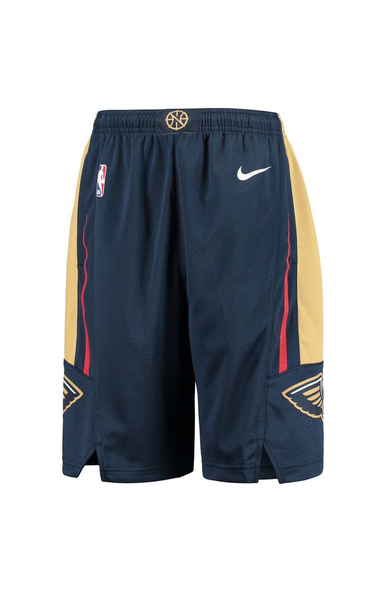 Nike Youth Nike Navy New Orleans Pelicans 2020/21 Swingman Shorts - Icon Edition, Alternate, color, Navy