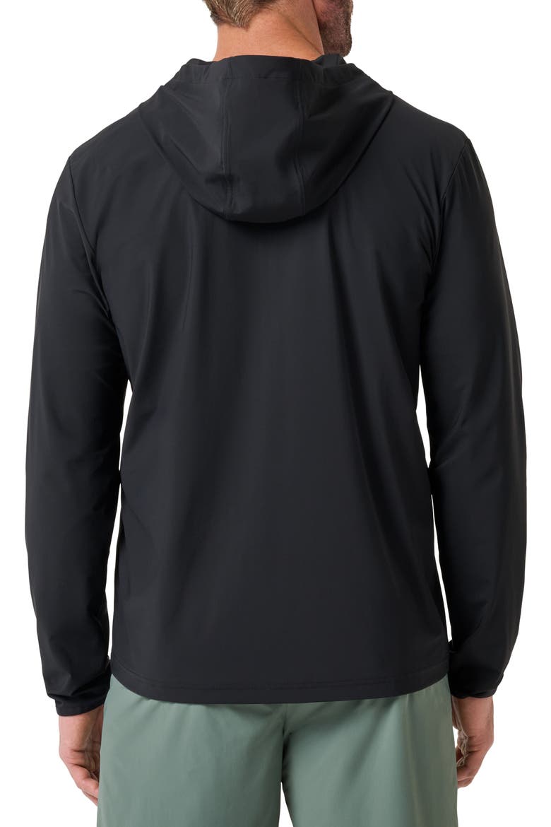 Hero Hour Performance Half Zip Hoodie, Alternate, color, BLACK