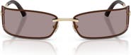Jimmy Choo 73mm Rectangular Sunglasses