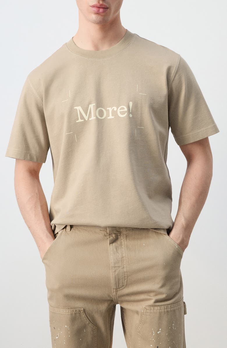 MANGO x Fantastic Man More! Graphic T-Shirt, Main, color, Beige