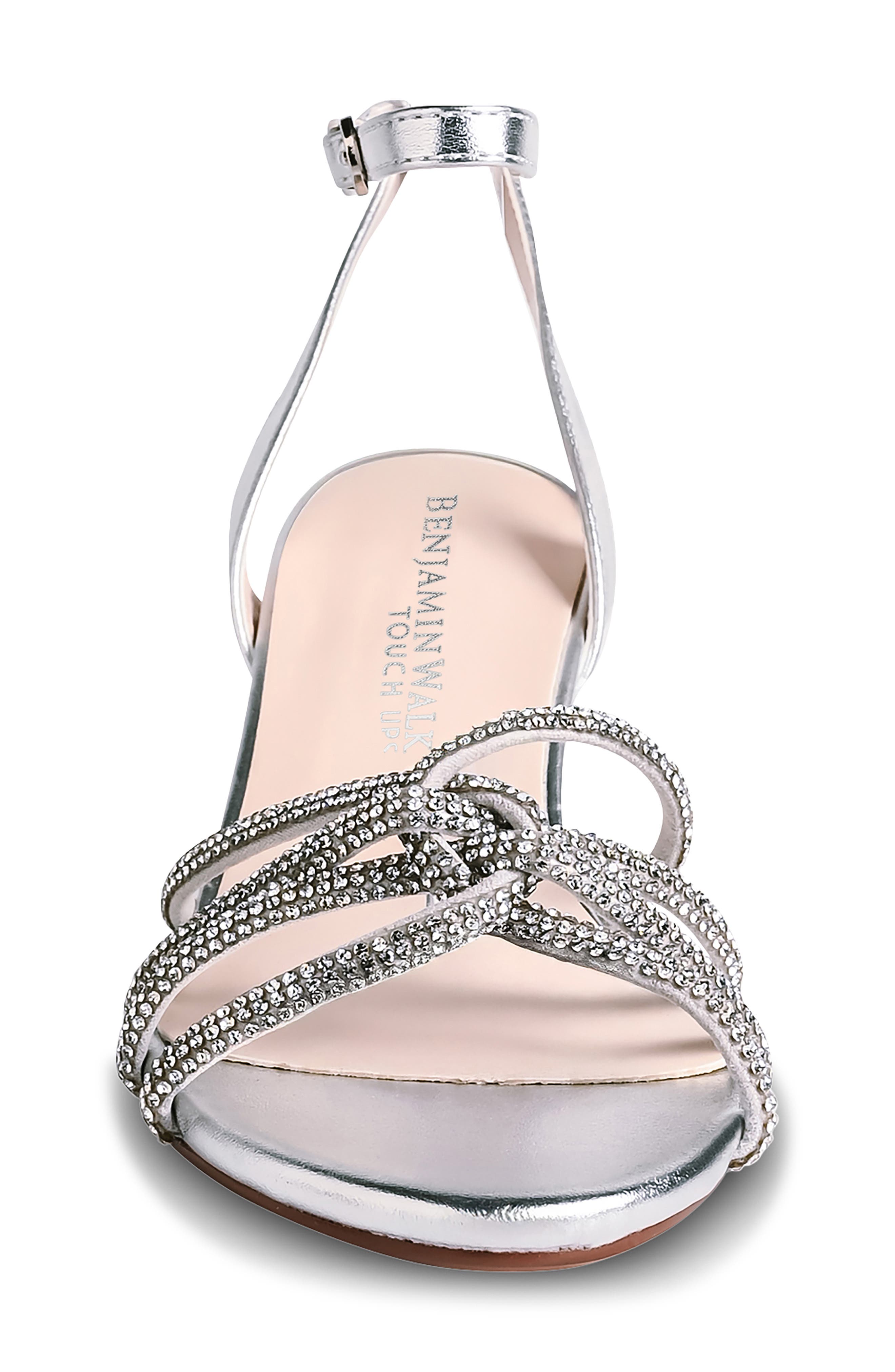 Touch Ups Tamera Ankle Strap Sandal, Alternate, color, Silver