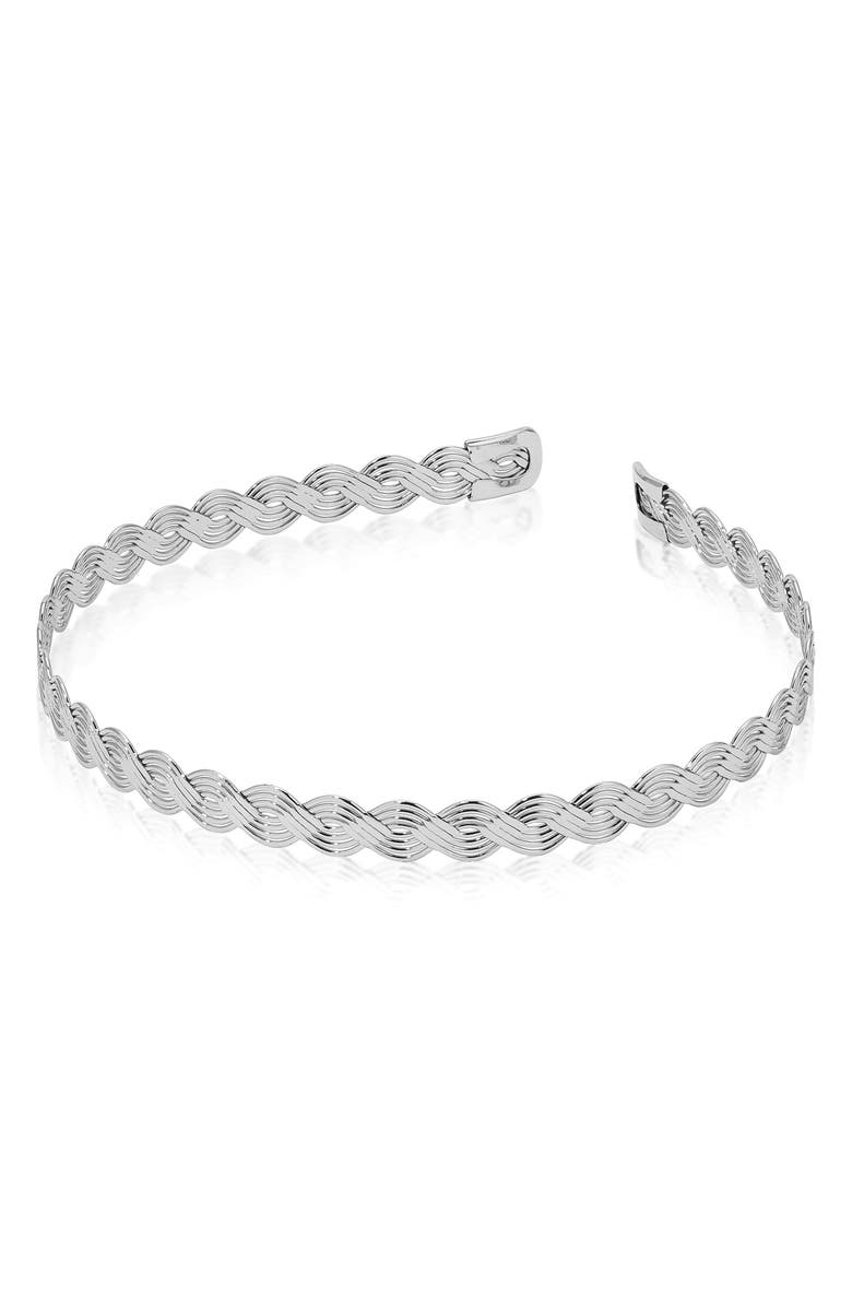 Ettika Regal Twist Headband, Alternate, color, Silver