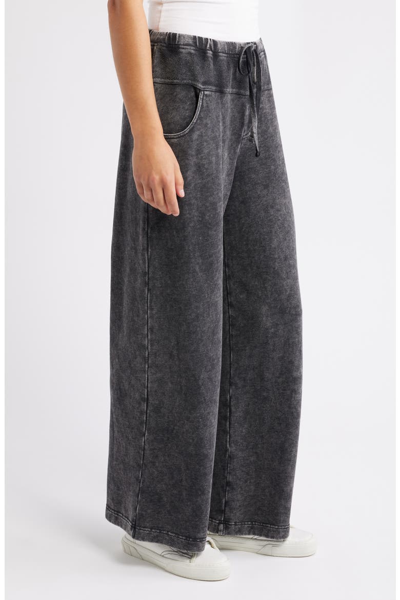 Drop Waist Lounge Pants, Alternate, color, BLACK