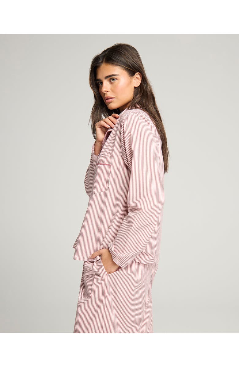 Nudea The Classic PJ Set, Alternate, color, Mulberry Stripe
