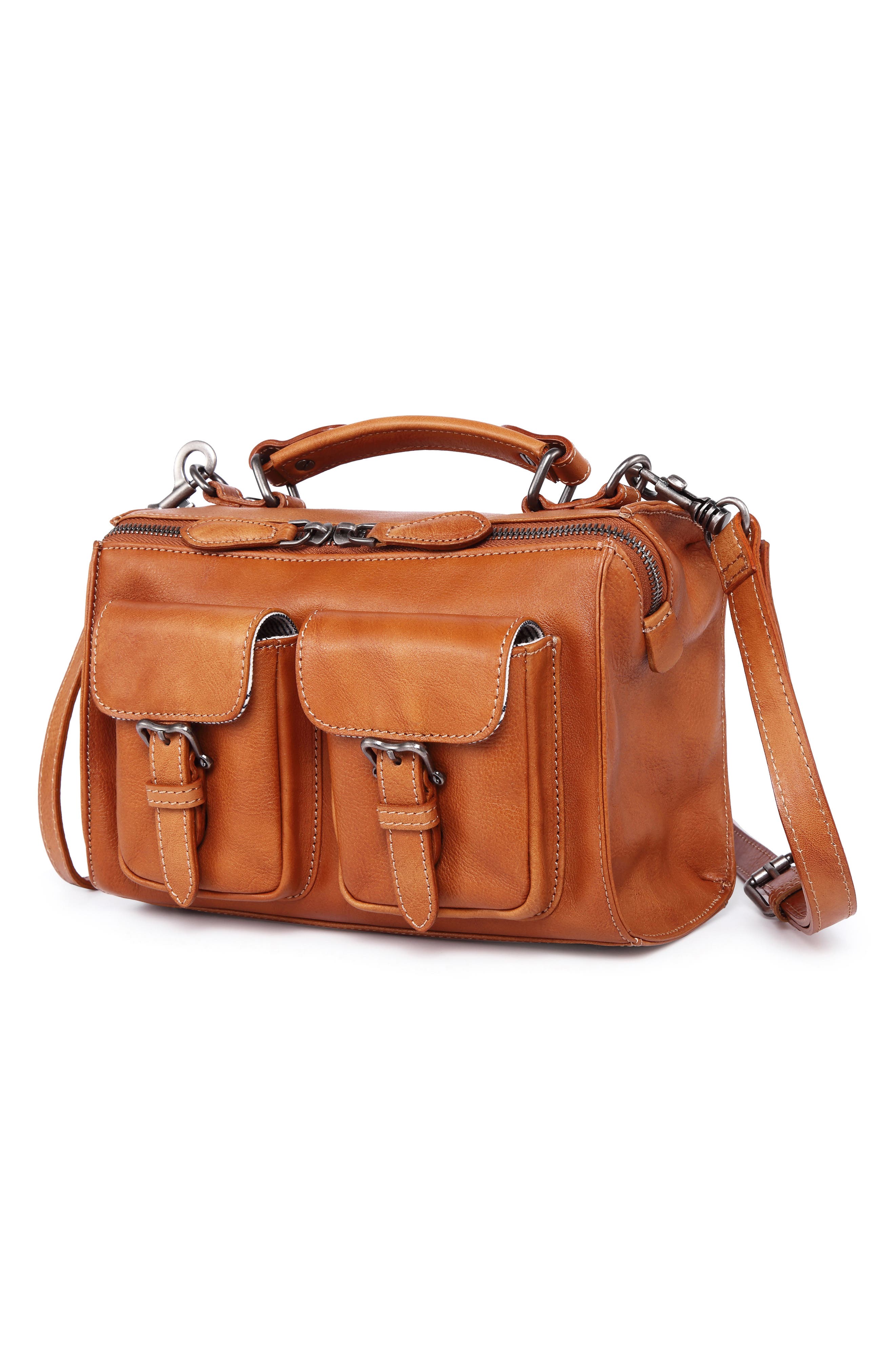 OLD TREND Las Luna Leather Crossbody Bag, Alternate, color, Chestnut