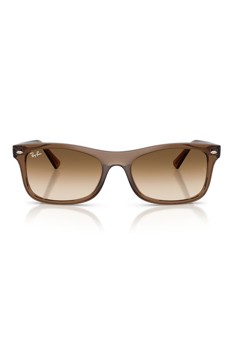 Square Sunglasses, Main, color, LIGHT BROWN / CLEAR BROWN