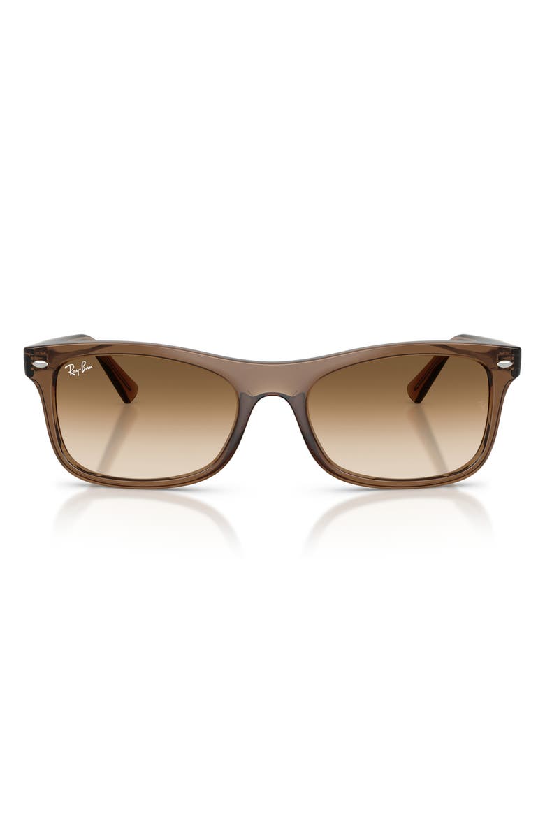 Ray-Ban Square Sunglasses, Main, color, Light Brown / Clear Brown