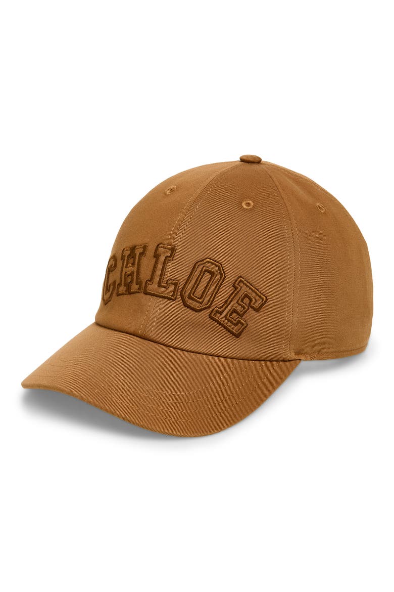 Signature Logo Embroidered Adjustable Baseball Cap, Main, color, MOCHA BROWN