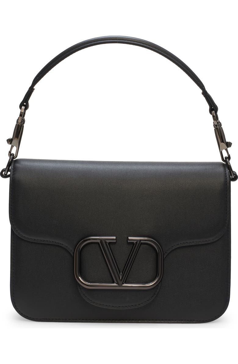 Valentino Garavani VLOGO Leather Shoulder Bag, Main, color,