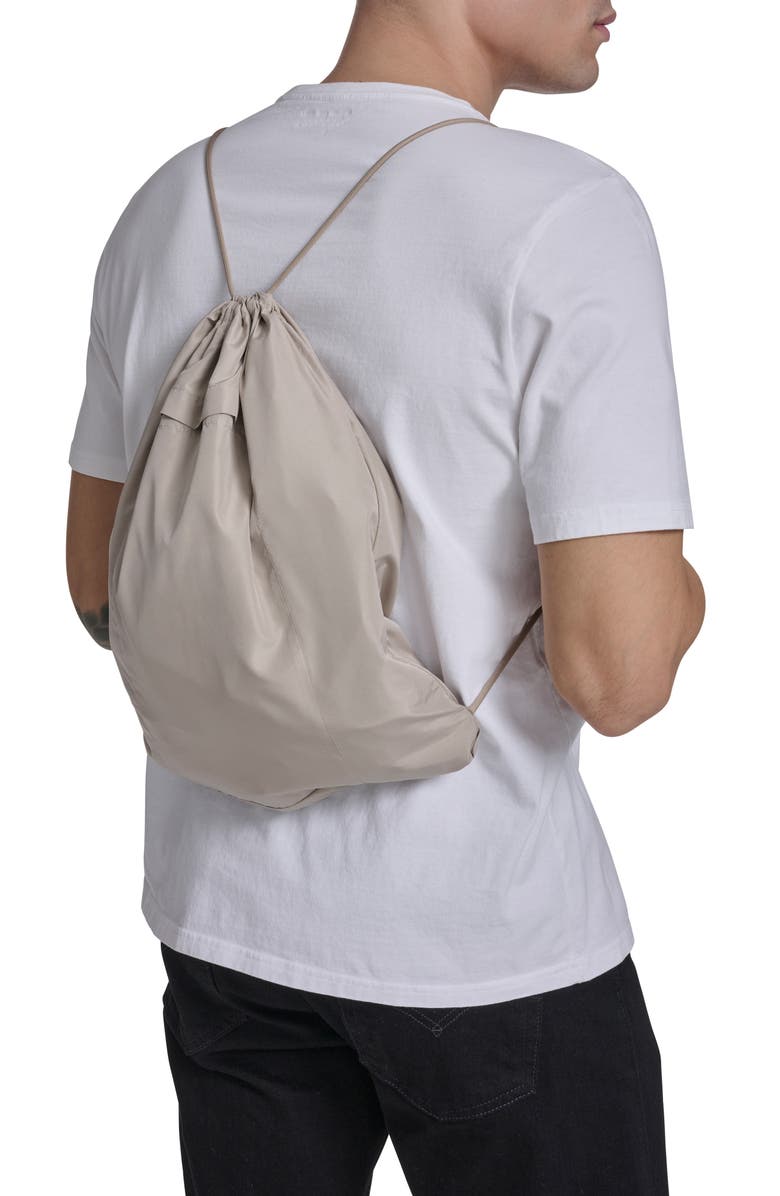 Cole Haan Signature Water Resistant Packable Hooded Cotton Blend Running Jacket, Alternate, color, Khaki