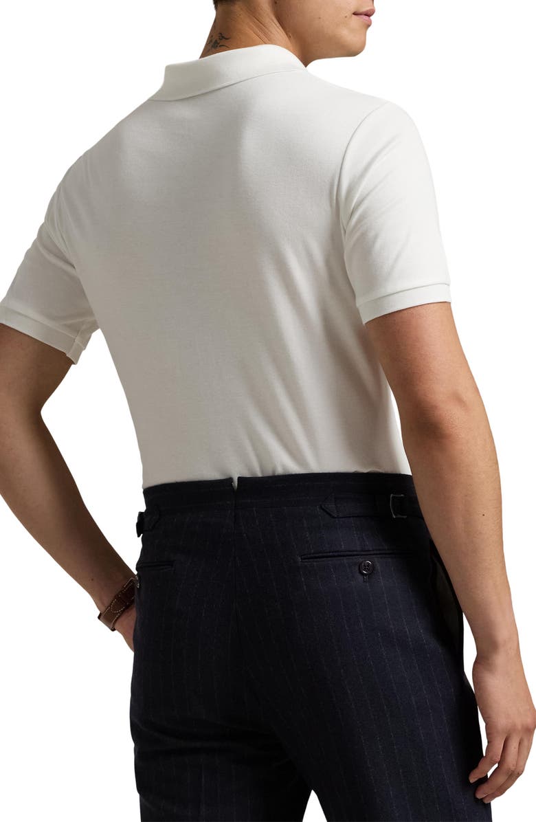 Polo Ralph Lauren Classic Fit Soft Pima Cotton Polo Shirt, Alternate, color, White