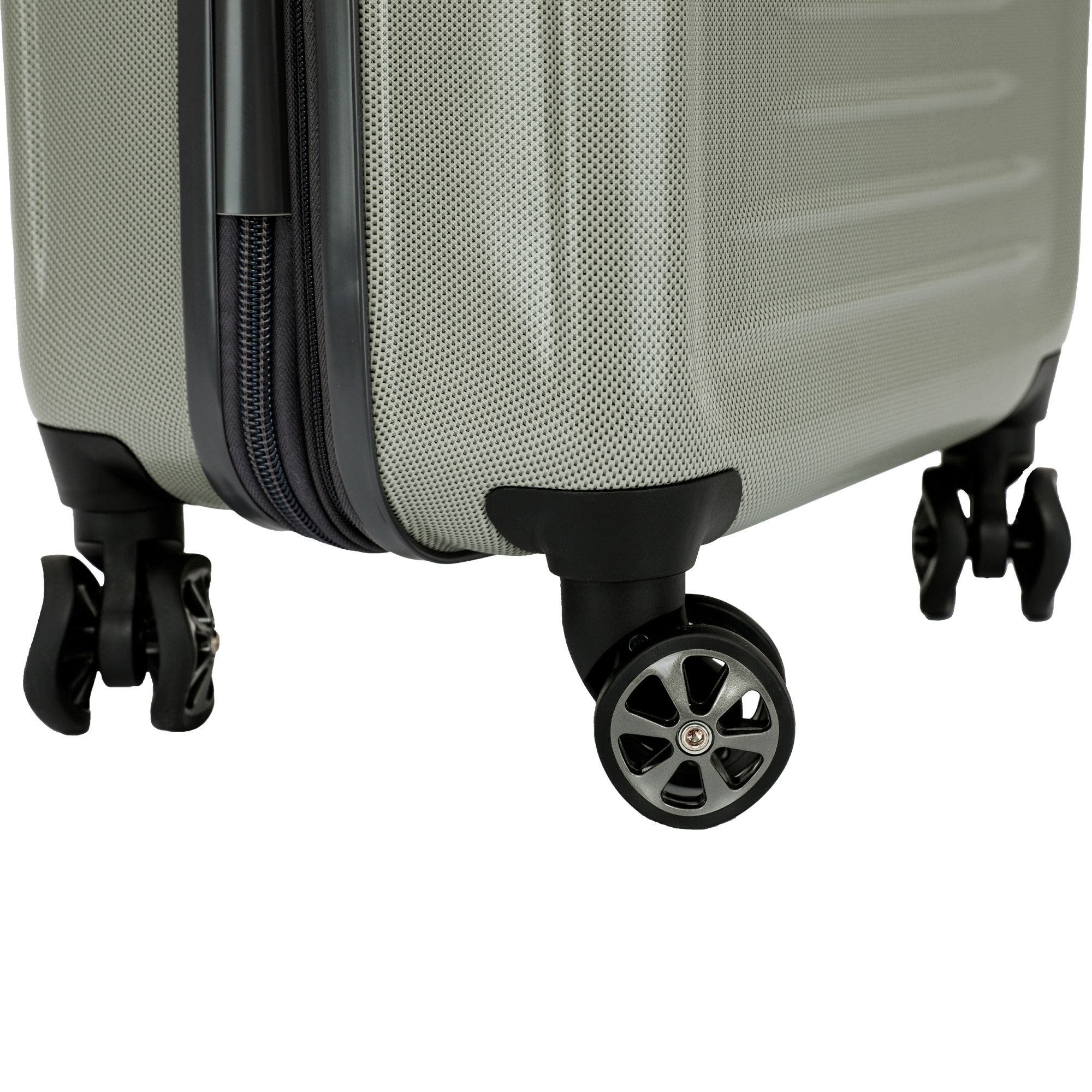 Spyder Rails 3 Piece Luggage Set, Alternate, color, Moss Gray