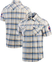 Darius Rucker Collection by Fanatics Men's Darius Rucker Collection by Fanatics Royal Chicago Cubs Plaid Full-Snap Shirt