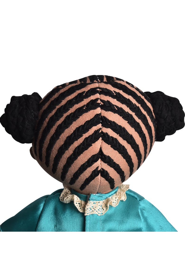 Tikiri Toys Kessie Fabric Baby Doll with Dark Skin & Hair 6 Months+, Alternate, color, Multicolored