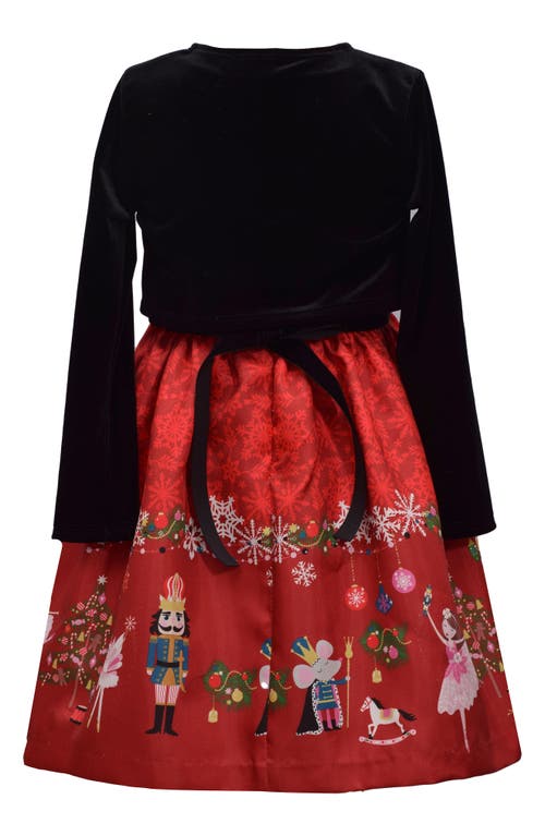 Iris & Ivy Kids' Nutcracker Dress & Sweater Set In Red