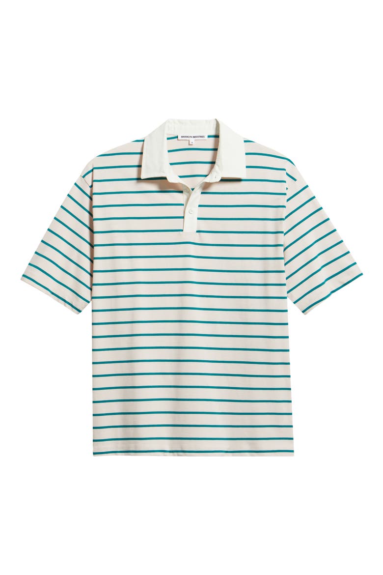 Stripe Cotton Polo, Alternate, color, MAUVE CHALK