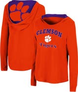 COLOSSEUM Women's Colosseum Orange Clemson Tigers Catalina Hoodie Long Sleeve T-Shirt