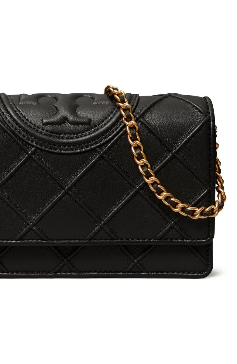 Tory Burch Fleming Crossbody, Alternate, color, Black