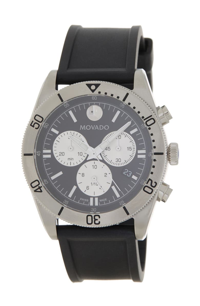 Movado Men's Movado Sport Series Rubber Watch, 41mm, Main, color, 