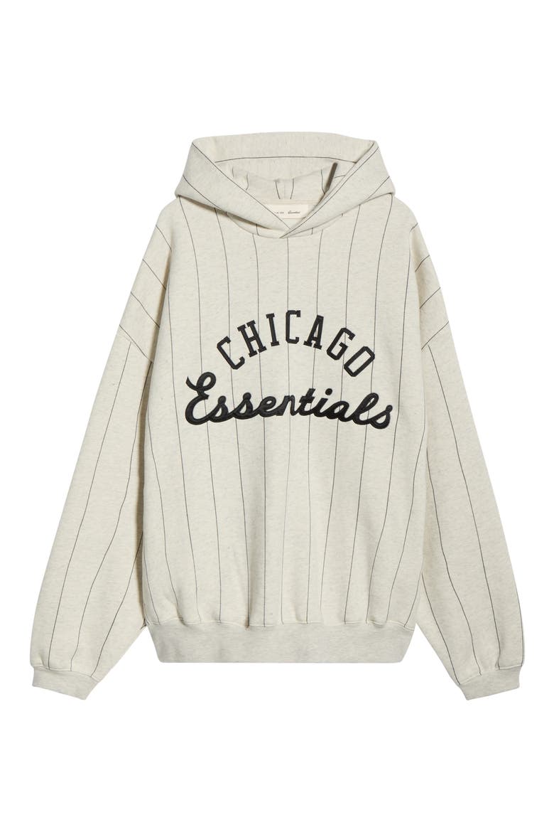 x MLB White Sox Sport Cotton Blend Graphic Hoodie, Alternate, color, OATMEAL HEATHER/ BLACK STRIPE
