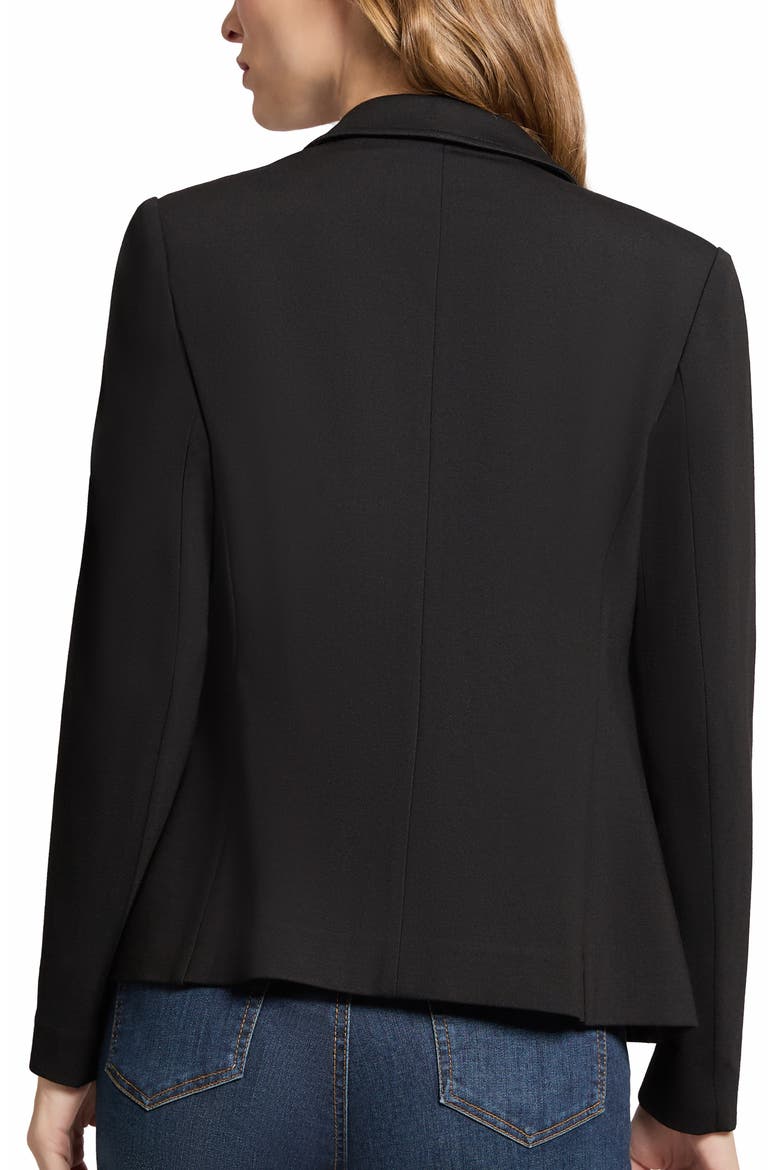 Faux Double Breasted Jacket, Alternate, color, JONES BLACK