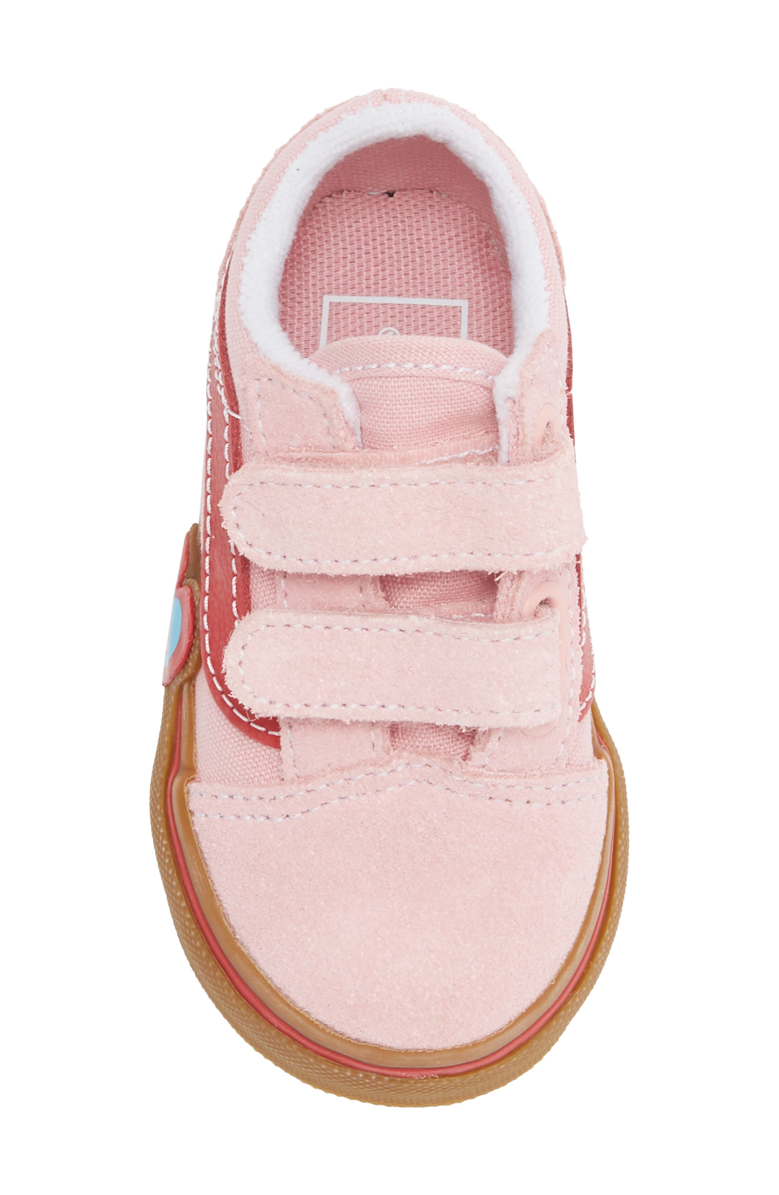 Kids' Old Skool V Heart Sneaker, Alternate, color, PINK MULTI