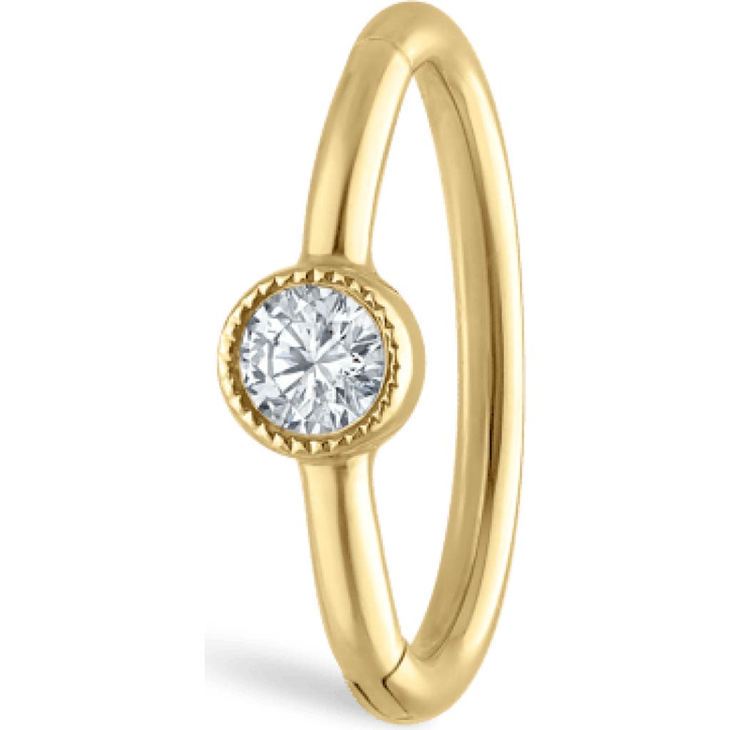 Maria Tash Scalloped Diamond Clicker Earring