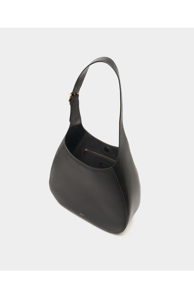 Bally Althea Hobo Bag in Leather, Alternate, color, Black