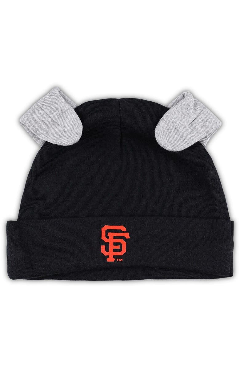 Outerstuff Newborn & Infant Black/White San Francisco Giants Dream Team Bodysuit Hat & Footed Pants Set, Alternate, color, 
