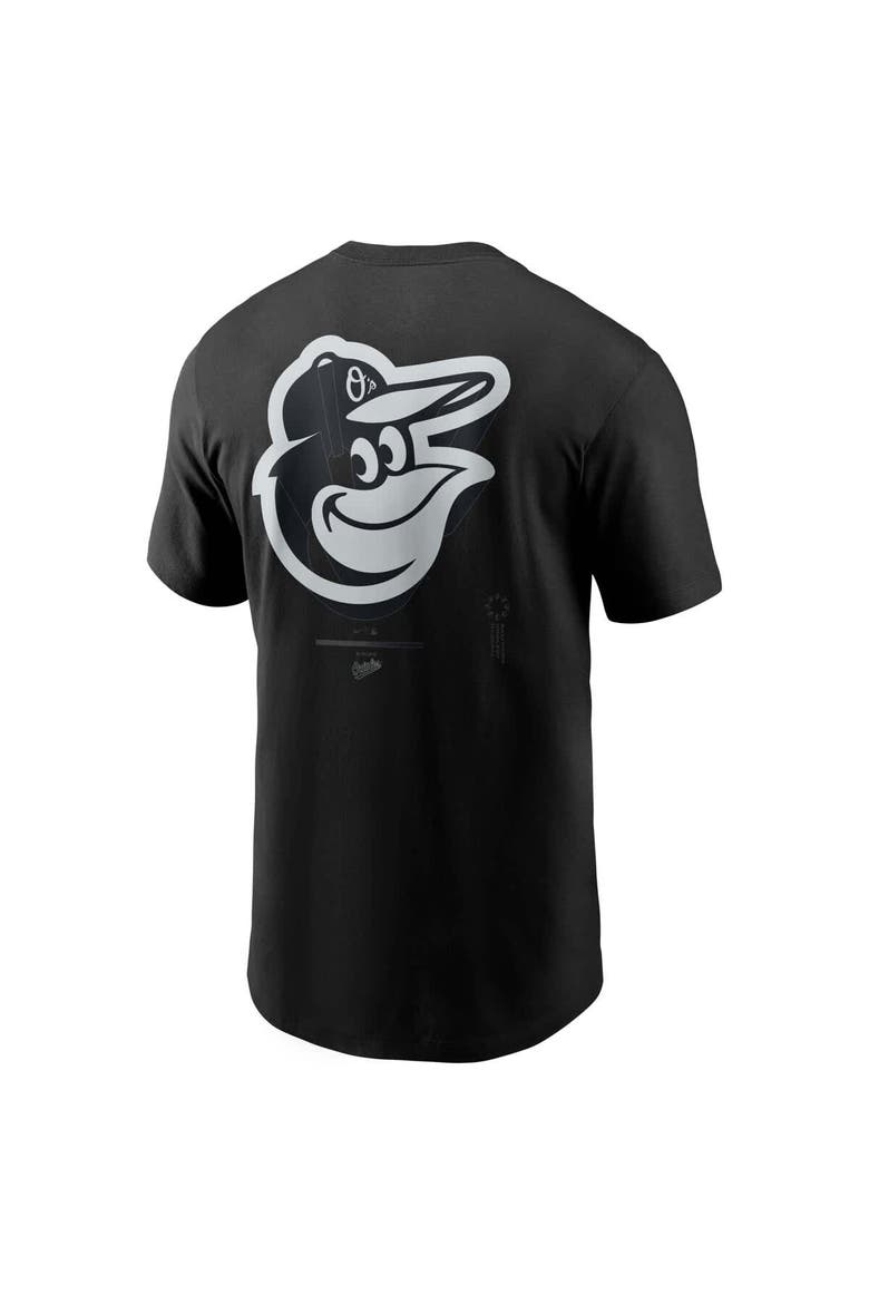 Men's Nike  Black Baltimore Orioles  Lights Out Bar Loading T-Shirt, Alternate, color, Black